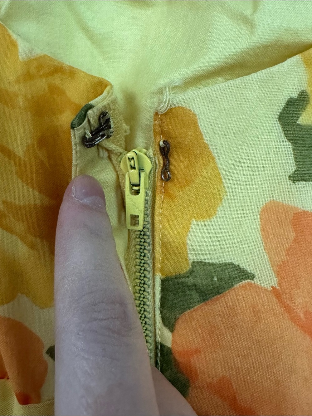 Vintage Yellow and Orange Fit and Flare Dress - Picture 4 of 5